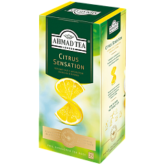 1652-1 Чай Цитрус Сенсейшн (со вкусом и ароматом лимона и лайма), р/п  с ярлыком 25х1,8г в фольге